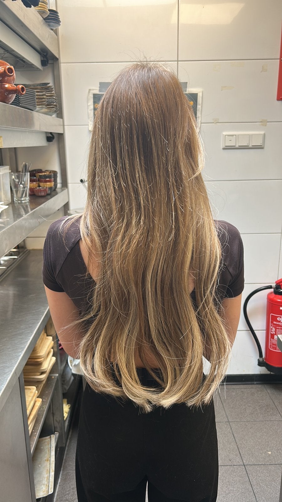 Luxury for Princess Invisible Weft 57 cm 120 gram, Verzenden, Zo goed als nieuw, Pruik of Haarverlenging