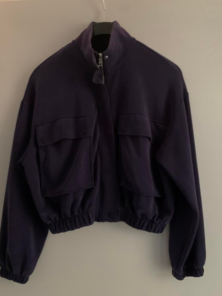 Oysho piqué jasje S, Kleding | Dames, Sportkleding, Ophalen of Verzenden, Zo goed als nieuw, Paars, Overige typen