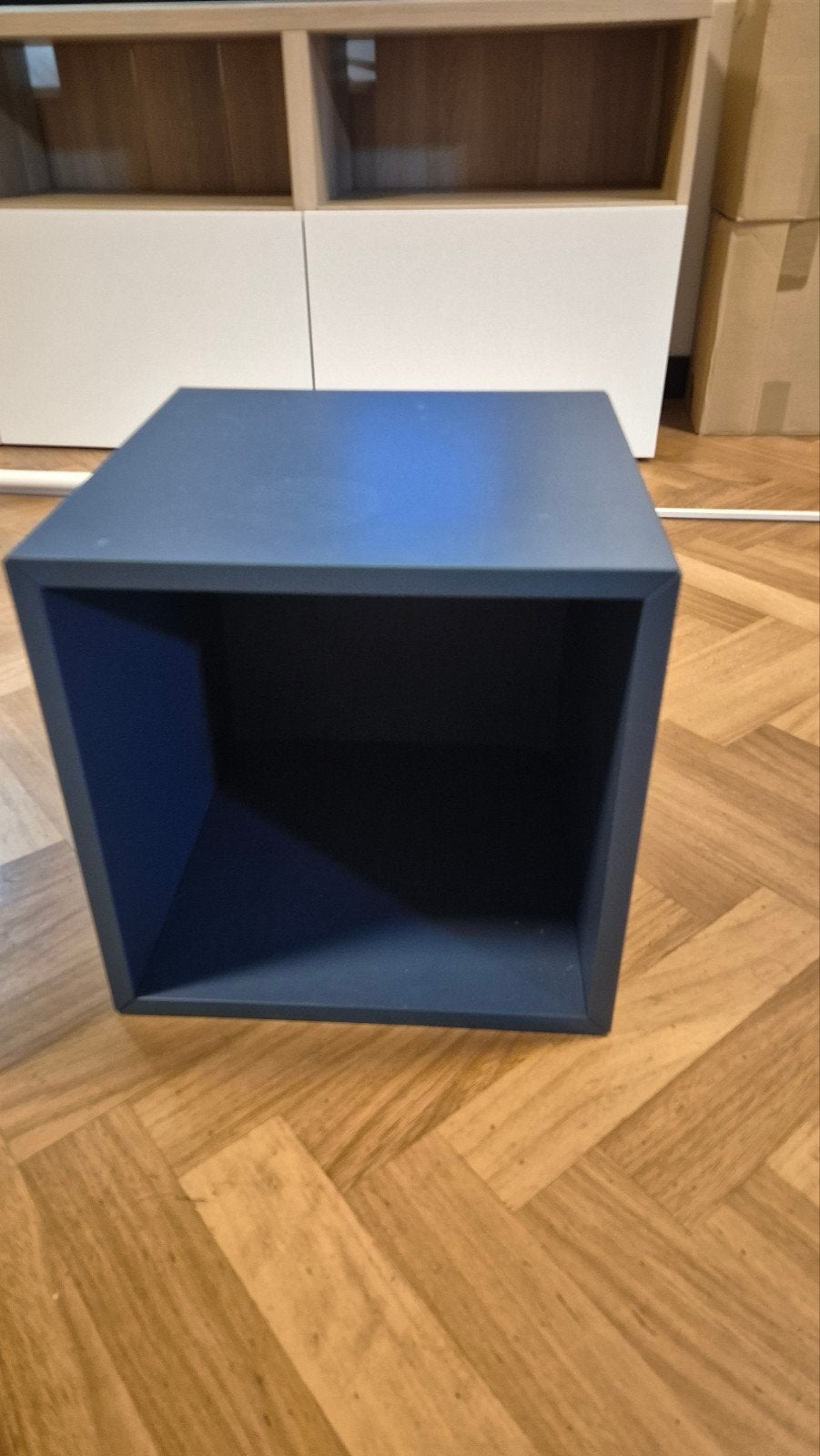 IKEA EKET Kastje - Donkerblauw (35x35x35 cm), Ophalen of Verzenden, Gebruikt