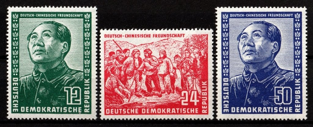 Duitsland, DDR, Mao Zedong, Mi. 286-288 postfris, Postzegels en Munten, Ophalen of Verzenden, DDR, Postfris
