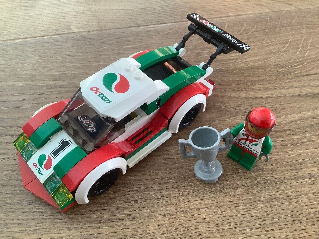 Lego City 60053 Racewagen met mini en beker, Lego, Ophalen of Verzenden, Complete set, Inclusief instructies