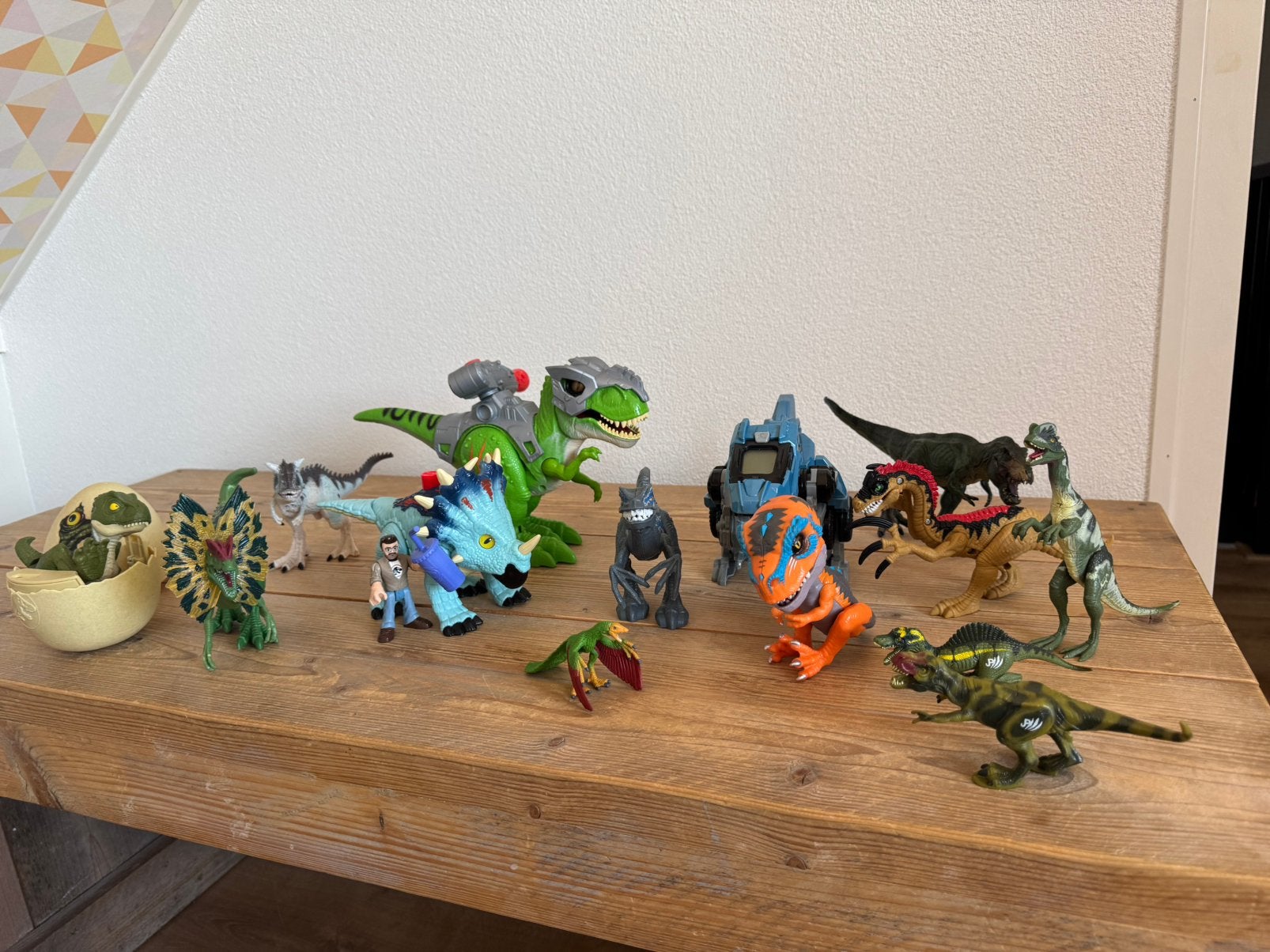 Leuke verzameling van diverse dinosaurussen, Ophalen of Verzenden, Zo goed als nieuw