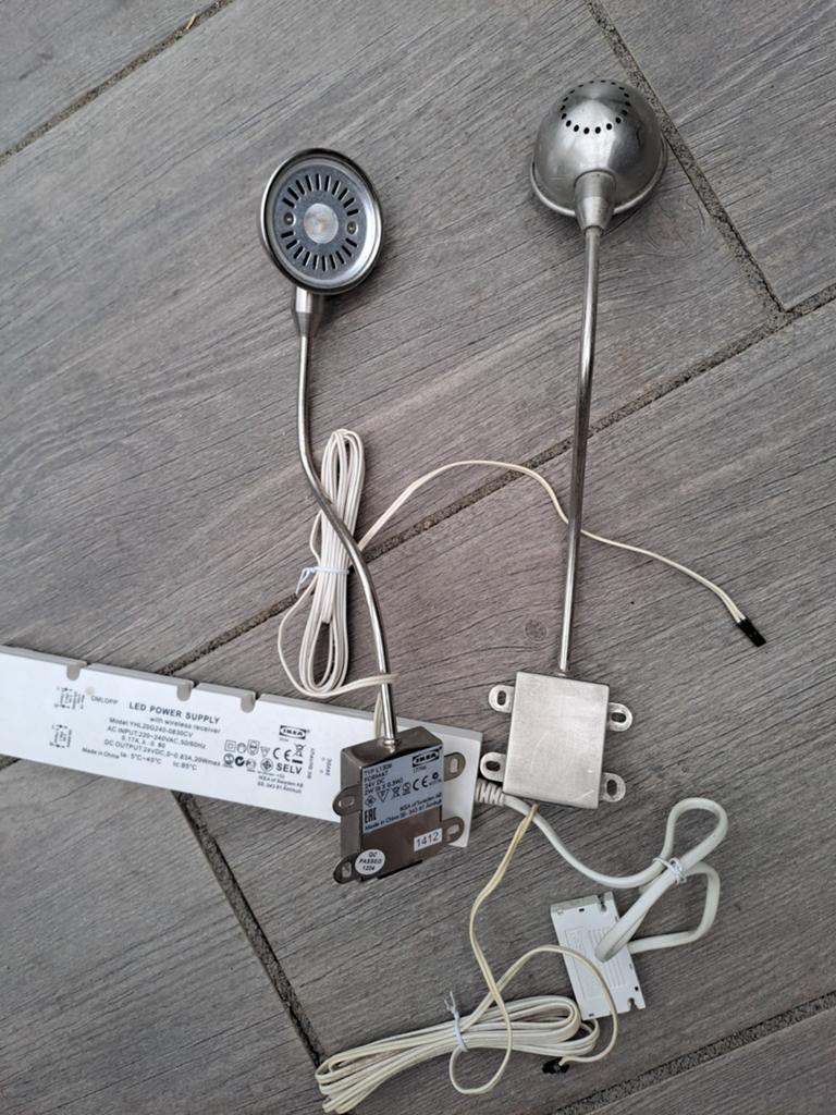 Douche lampjes rvs voor op de kastjes, Ophalen of Verzenden