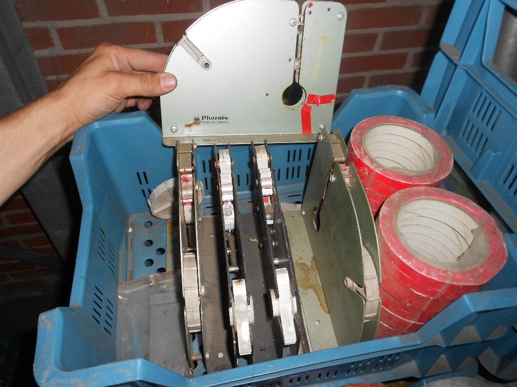 zakkensluiters 12mm plakband klikkers, plakband automaat, Ophalen of Verzenden, Gebruikt