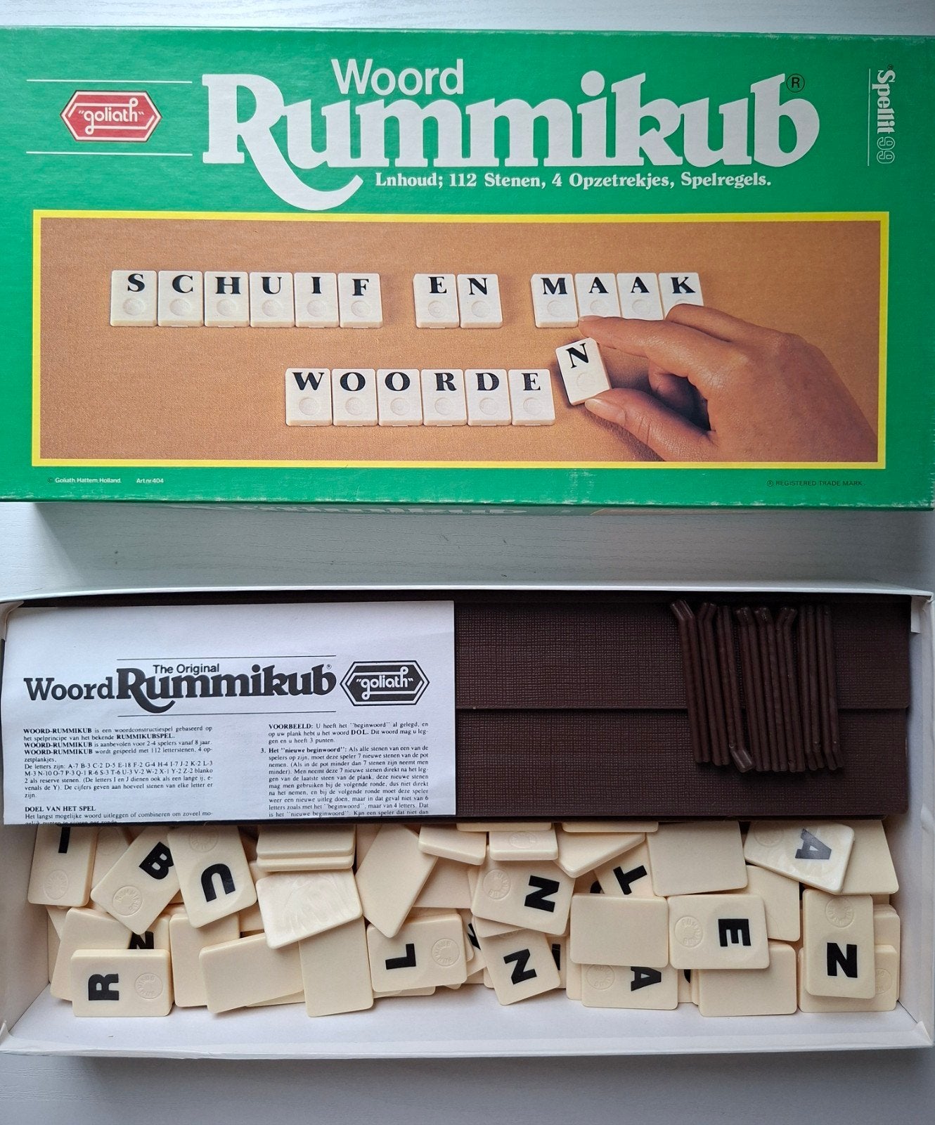 Woord Rummikub Goliath - Het originele woordspel, Hobby en Vrije tijd, Drie of vier spelers, Ophalen of Verzenden, Gebruikt, Goliath