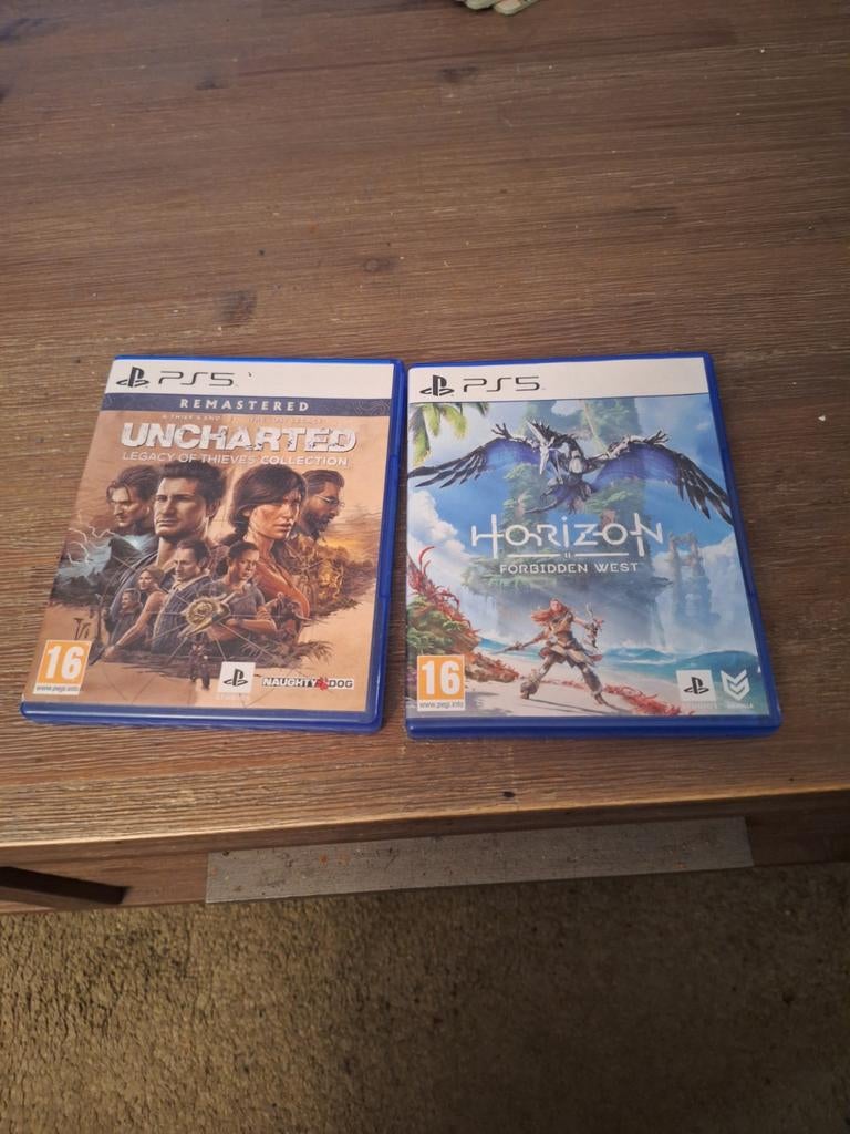 Uncharted Legacy en Horizon Forbidden W, Avontuur en Actie, 1 speler, Ophalen of Verzenden, Zo goed als nieuw