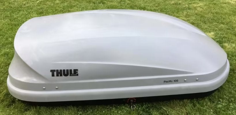 Te huur Thule Pacific 100 dakkoffer inhoud 370 liter., Auto diversen, Ophalen, Zo goed als nieuw