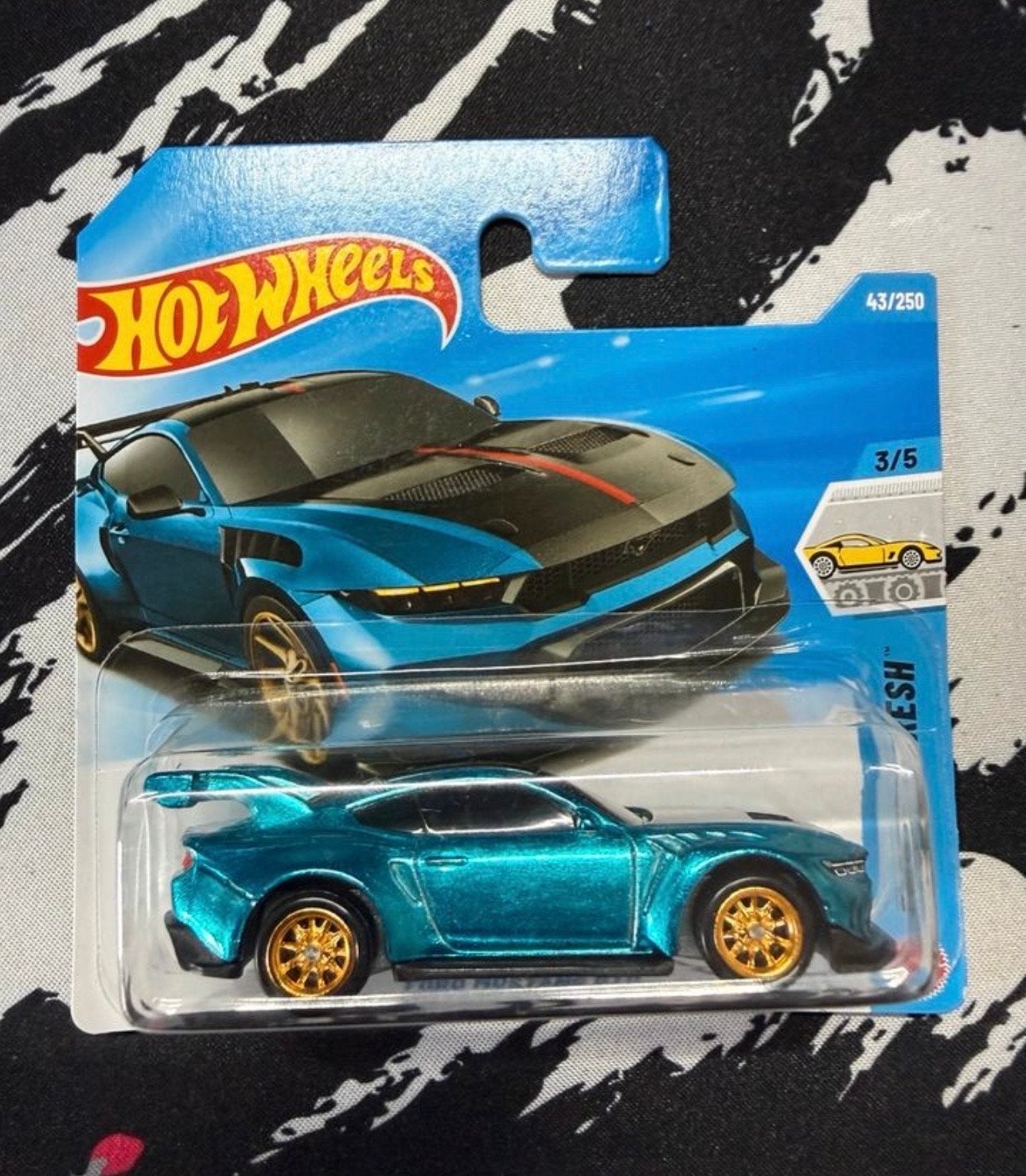 Hot Wheels Ford Mustang Super Treasure Hunt, Ophalen of Verzenden, Nieuw, Auto