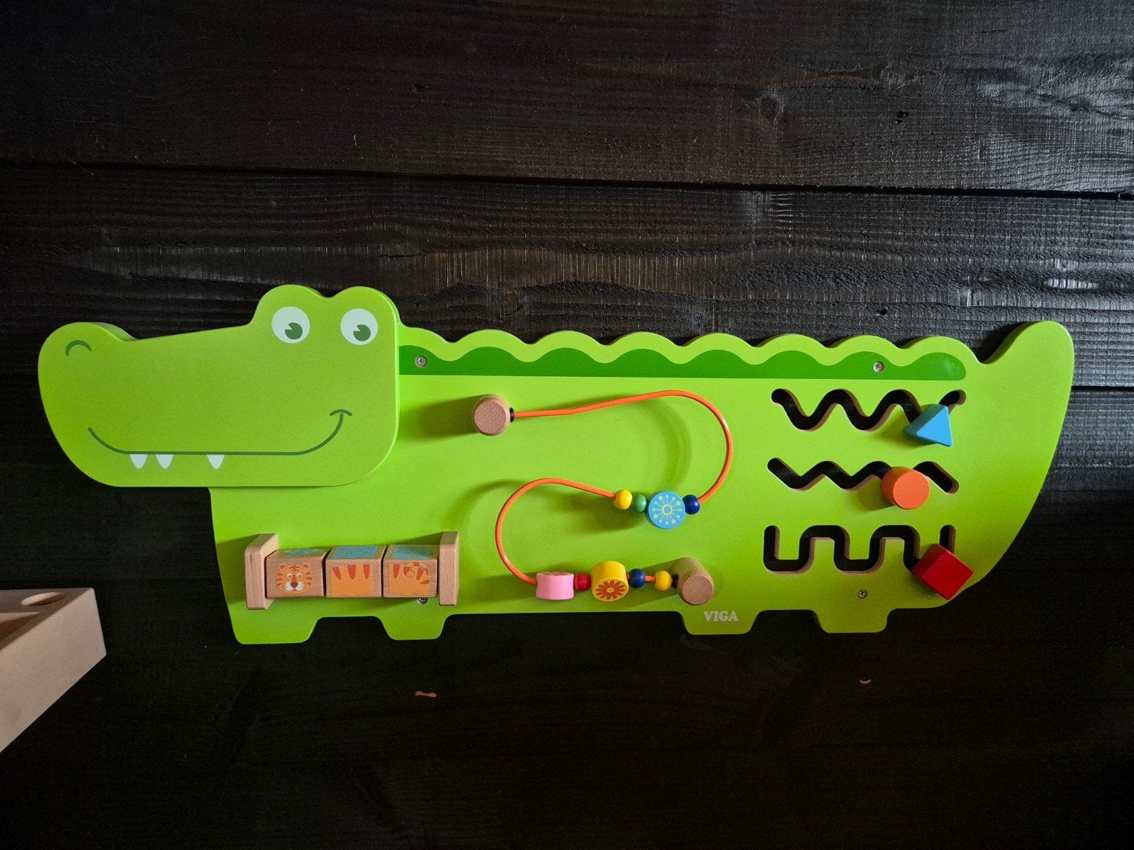 Viga Krokodil Wand Speelgoed, Ophalen of Verzenden, Zo goed als nieuw, Overige typen