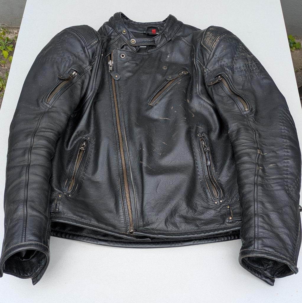 Held Harper Motorjack Leer, Protectie - Vintage Stijl. mt 50, Motoren, Held, Heren, Jas | leer, Ophalen of Verzenden