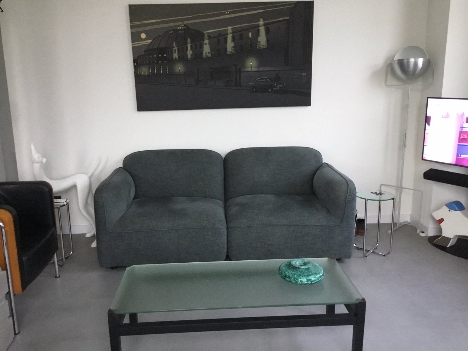 Tweezitter bank  de Machinekamer ( Norre armleuning Len R ), Ophalen, Modern design, 150 tot 200 cm, Driepersoons
