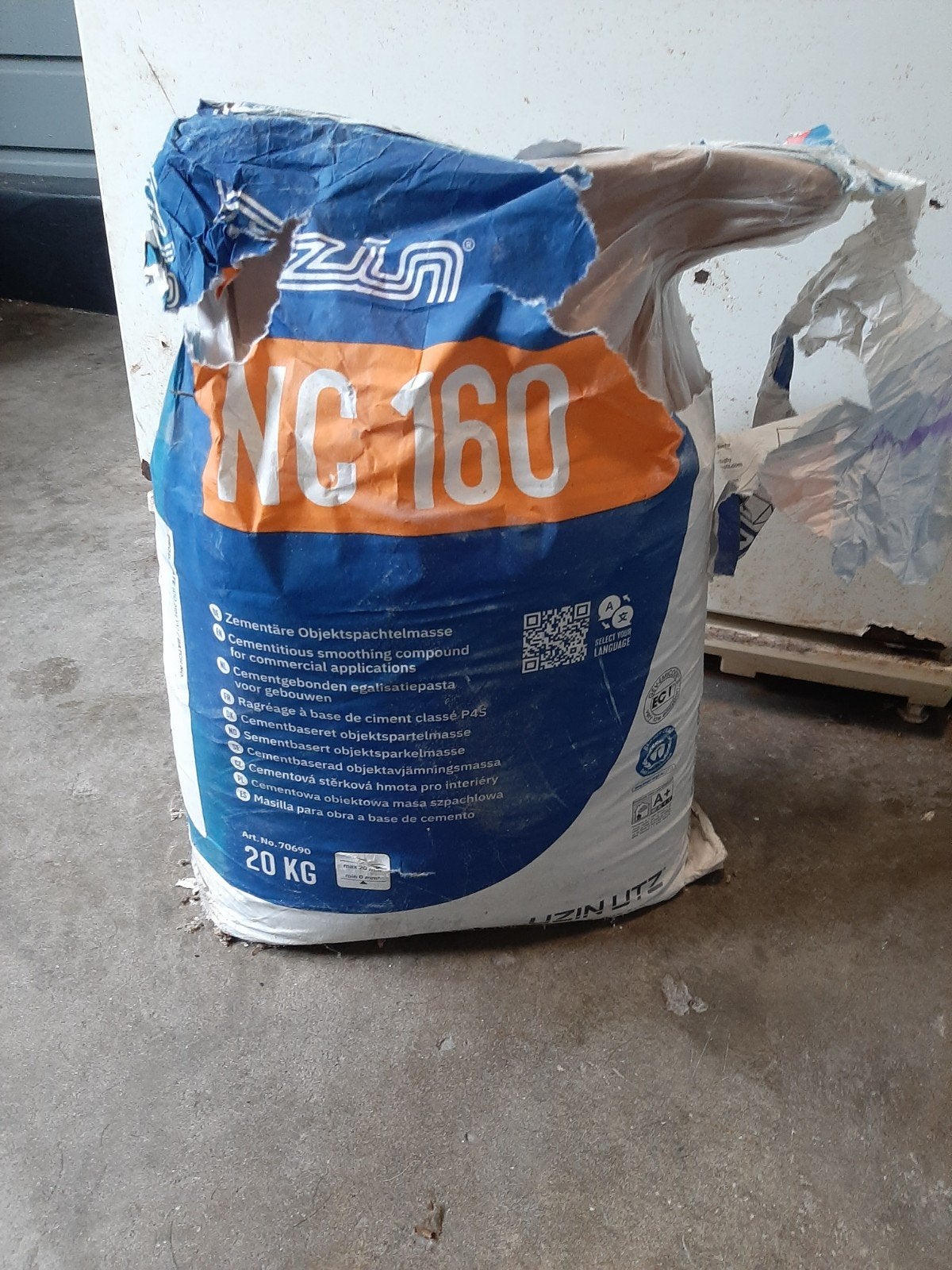 Egalisatiepasta NC 160 - 20 KG, Ophalen of Verzenden