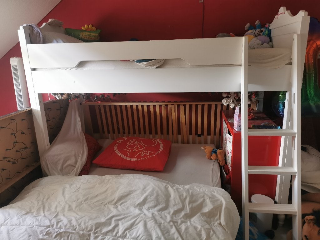 Hoogslaper of gewoon eenpersoonsbed, Ophalen, Zo goed als nieuw, Hoogslaper