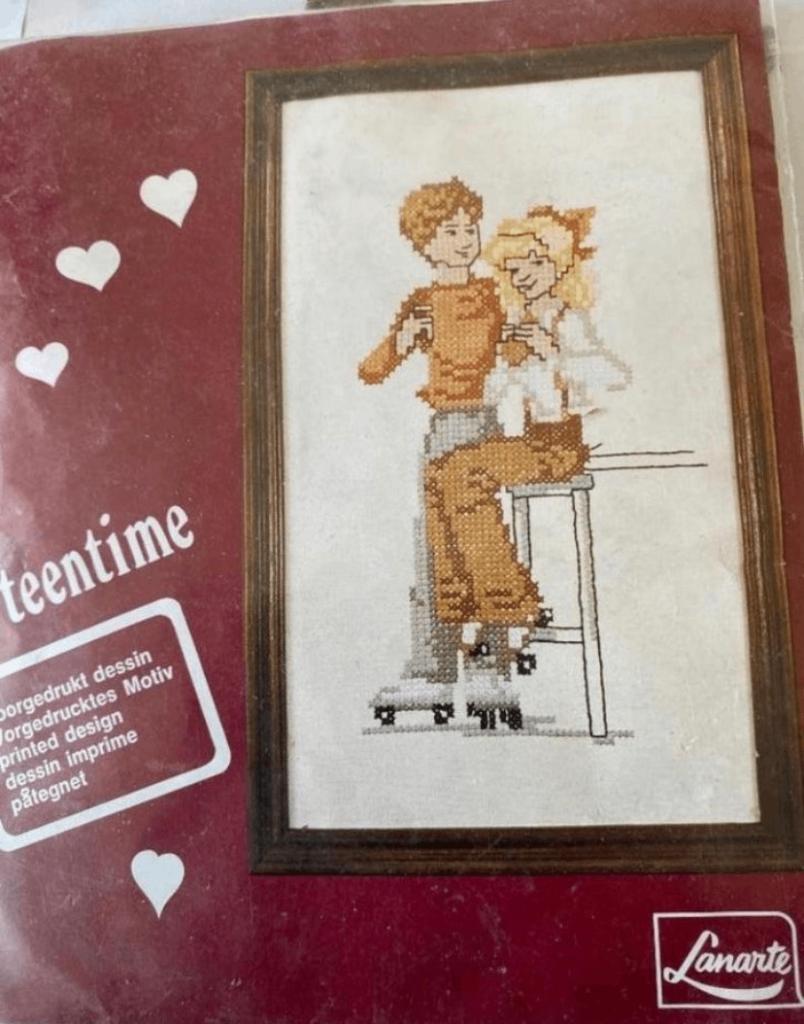 BORDUURPAKKET LANARTE TEENTIME VINTAGE, Verzenden, Nieuw, Handborduren, Borduurpakket