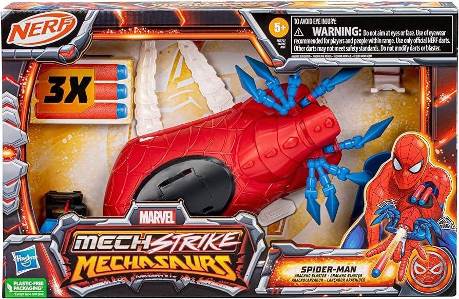 Nerf: Mech Strike Mechasaurs: Spider-Man, ., Nieuw, Ophalen of Verzenden, .