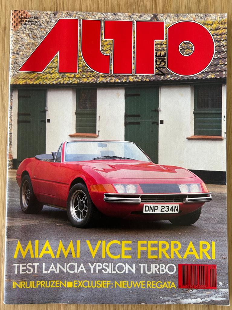 Autovisie Magazine Maart 1987 - Miami Vice Ferrari, Boeken, Auto's | Folders en Tijdschriften, Ophalen of Verzenden, Gelezen, Ferrari