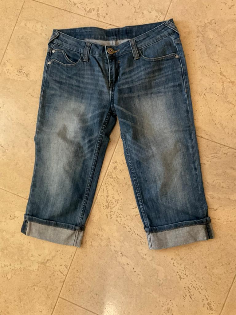 Jeans Capri Broek - Maat W28/W29, Ophalen of Verzenden, Zo goed als nieuw, Blauw, W28 - W29 (confectie 36)
