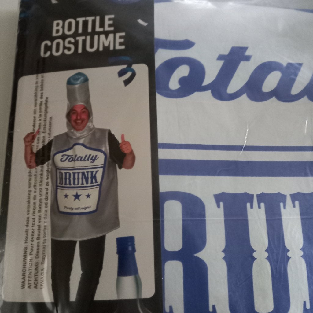 Carnaval heren/dames fleskostuums met tekst  * Nieuw *., Ophalen of Verzenden, Nieuw, Carnaval, Kleding