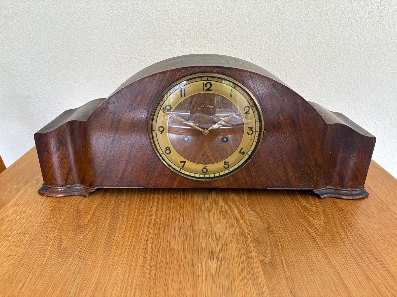 Antieke Junghans Pendule Schouwklok - Klassiek Design, Ophalen of Verzenden
