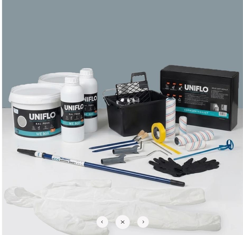 Uniflo Epoxycoatingset 25 of 50m2, Overige kleuren, -, 5 tot 10 liter, -