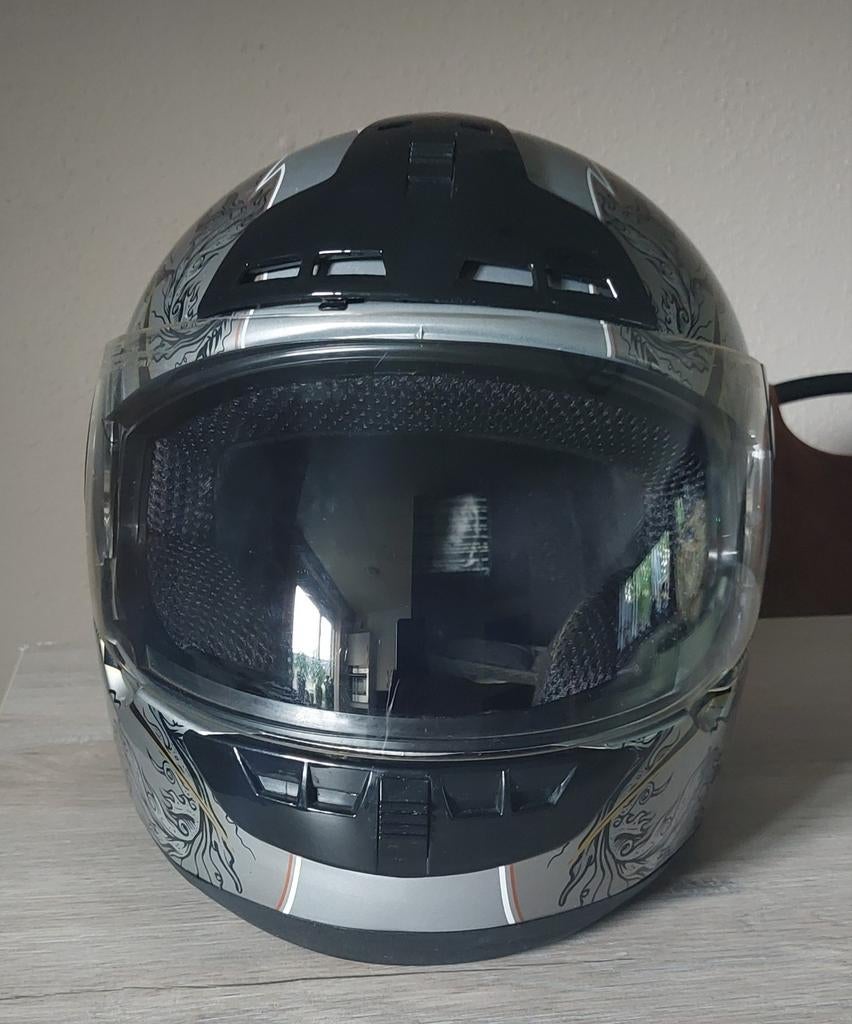 Motorhelm EDCO MAX603 Integraalhelm  Zilver/Zwart, Heren, Integraalhelm, L, Tweedehands