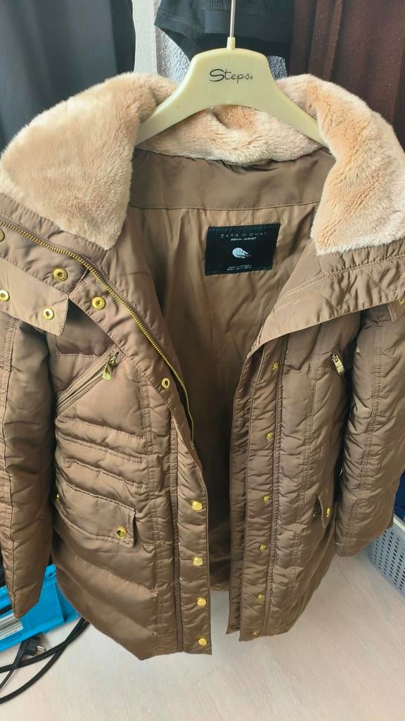 Super Mooie Zara Dames Jas Maat M,  in zeer goede staat!, Kleding | Dames, Jassen | Winter, Ophalen, Gedragen, Maat 38/40 (M)