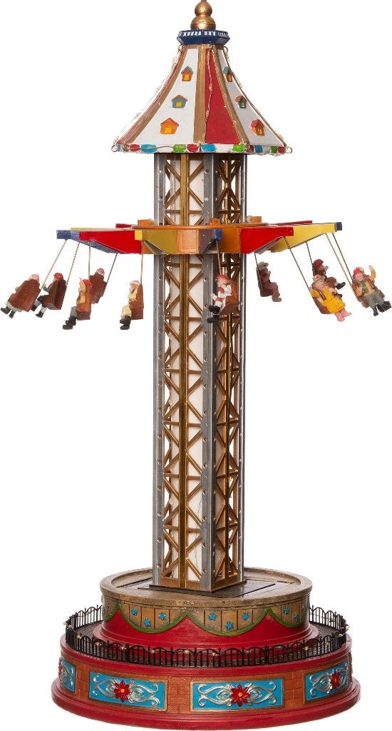 Intratuin kerstdorpminiatuur draaimolen vrije val, Diversen, Ophalen of Verzenden, Zo goed als nieuw