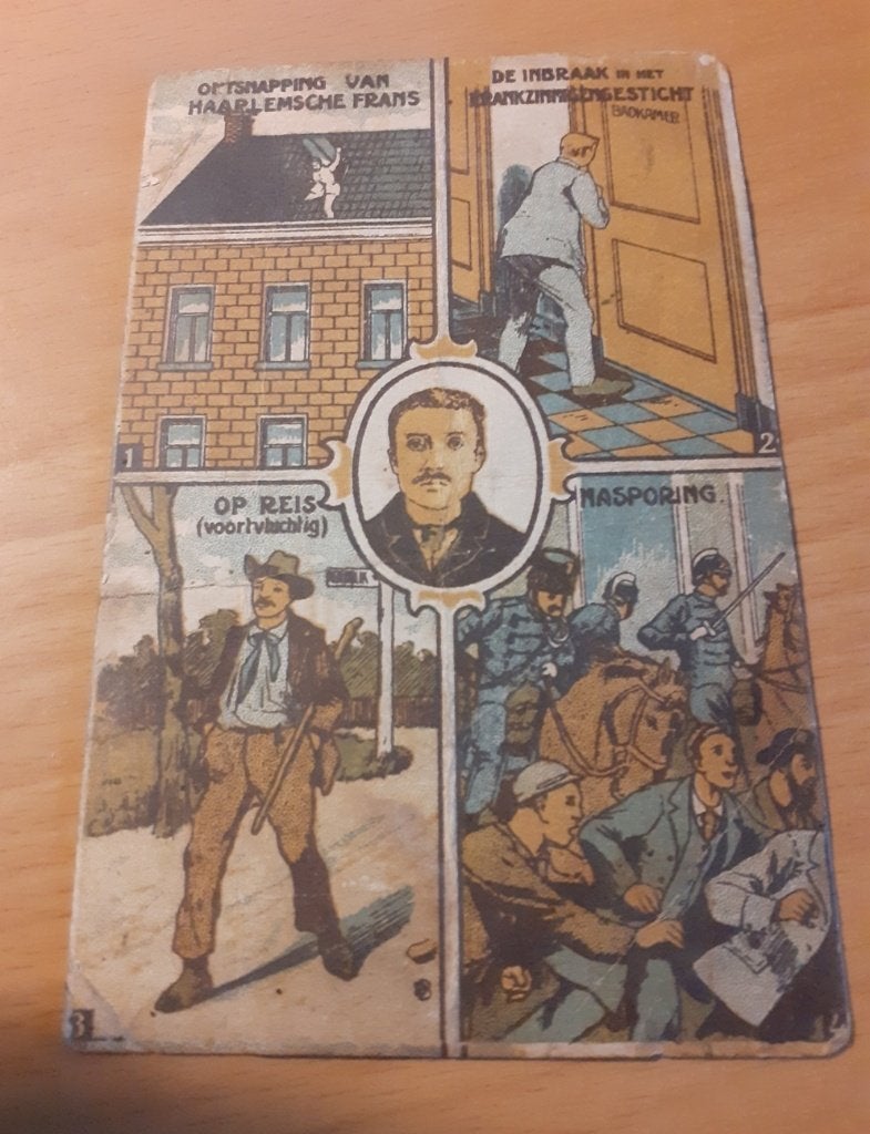 ontsnapping van Haarlemsche Frans   1906, Ophalen of Verzenden, Voor 1920, Gelopen, Overige thema's