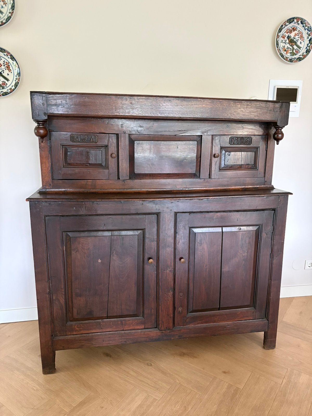Eikenhouten dressoirkast, Huis en Inrichting, Ophalen, Zo goed als nieuw, Antiek