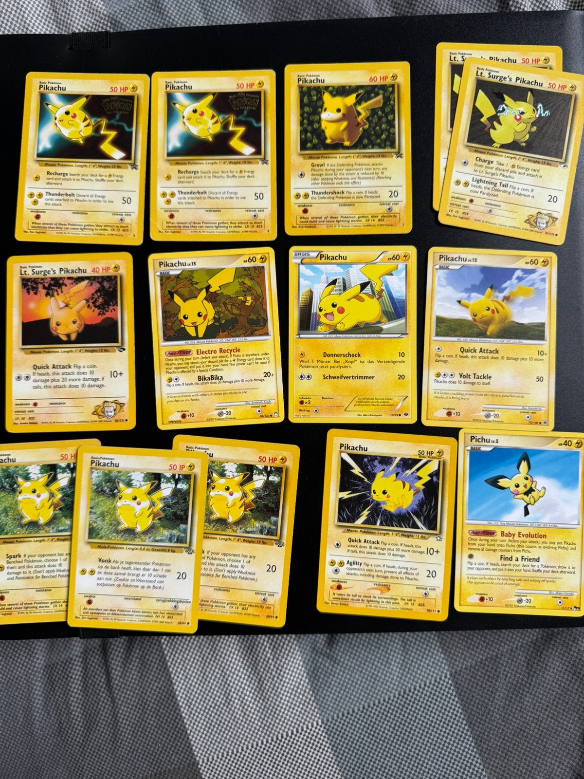 Oude pikachu kaarten tot 2012, Ophalen, Zo goed als nieuw, Meerdere kaarten