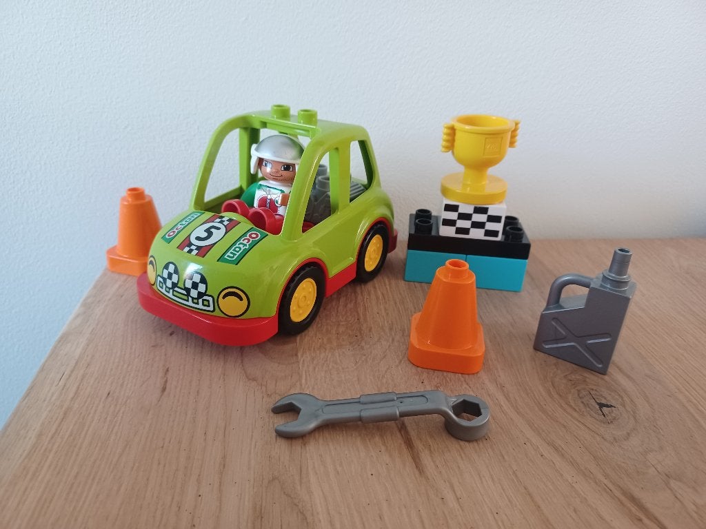 LEGO DUPLO Rallyauto - 10589, Gebruikt, Ophalen of Verzenden, Compleet, Duplo