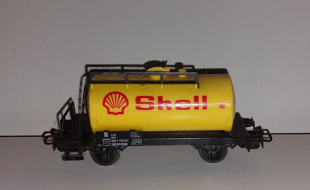 Marklin H0 4502 - Shell ketelwagen van de DB, Gebruikt, Gelijkstroom of Wisselstroom, Wagon, Ophalen of Verzenden