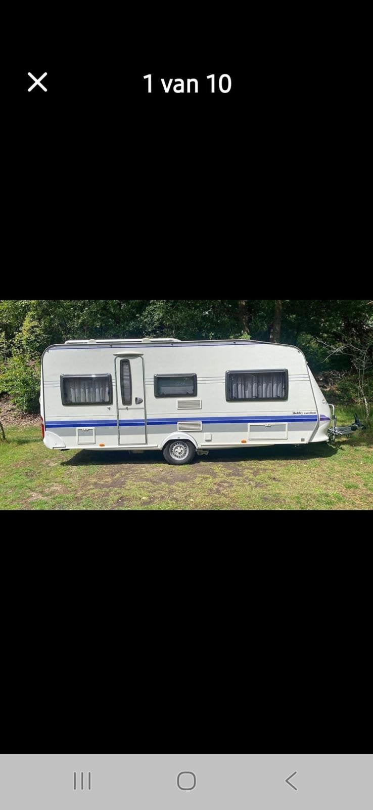 Te koop Hobby 495 UL Excellent in perfecte staat, Rondzit, Hobby, Particulier, Luifel