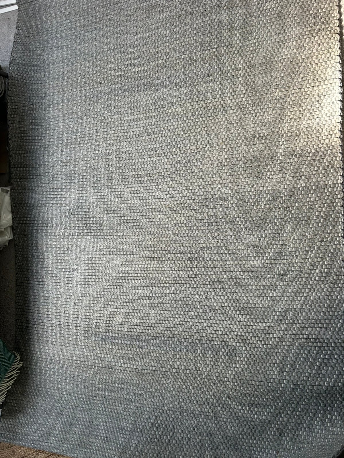 Grijs vilten vloerkleed 160/230, Ophalen, 150 tot 200 cm, 200 cm of meer, Zo goed als nieuw