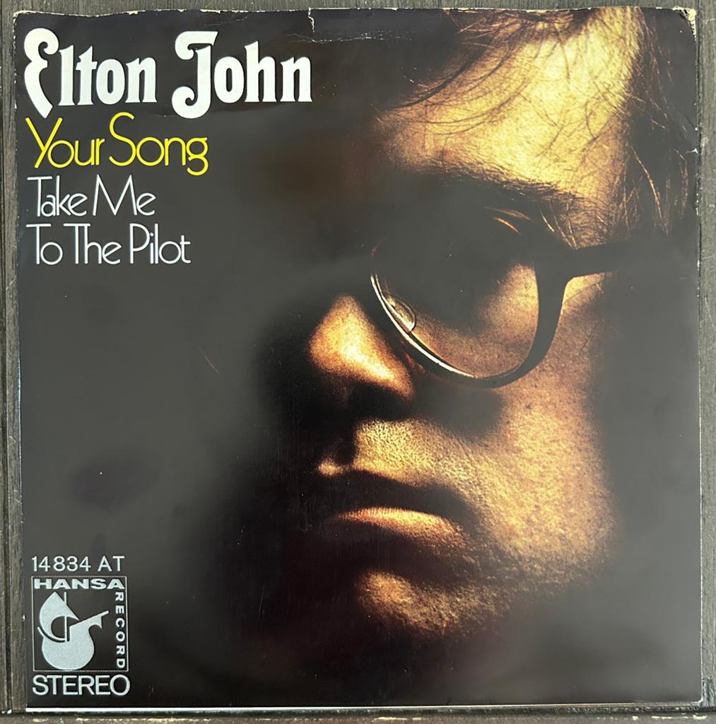 Elton John - Your Song / Take Me To The Pilot (Single), Cd's en Dvd's, Vinyl Singles, 7 inch, Single, Ophalen of Verzenden, Pop