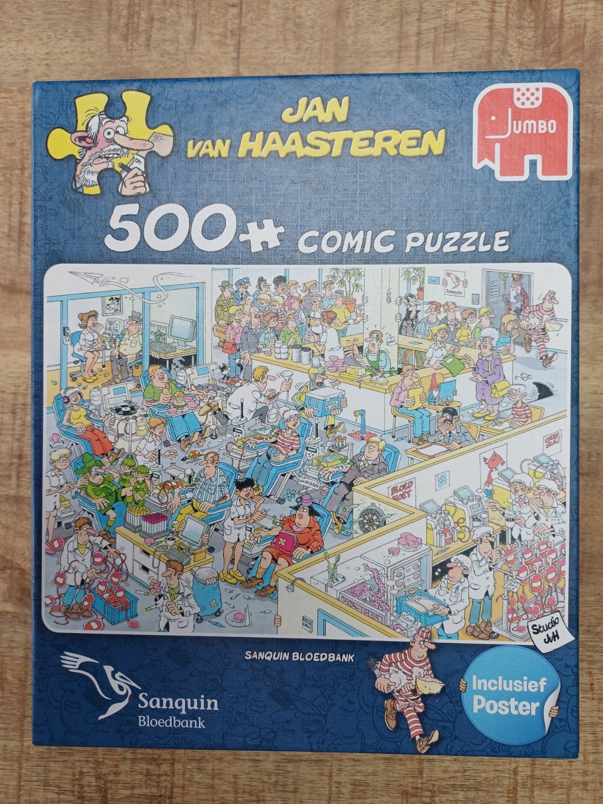 Jan van Haasteren Sanquin, Ophalen of Verzenden, 500 t/m 1500 stukjes, Zo goed als nieuw, Legpuzzel