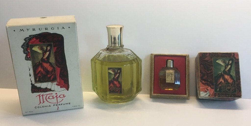 Myrurgia Maja parfum, 2 flesjes, in doosjes, Ophalen of Verzenden