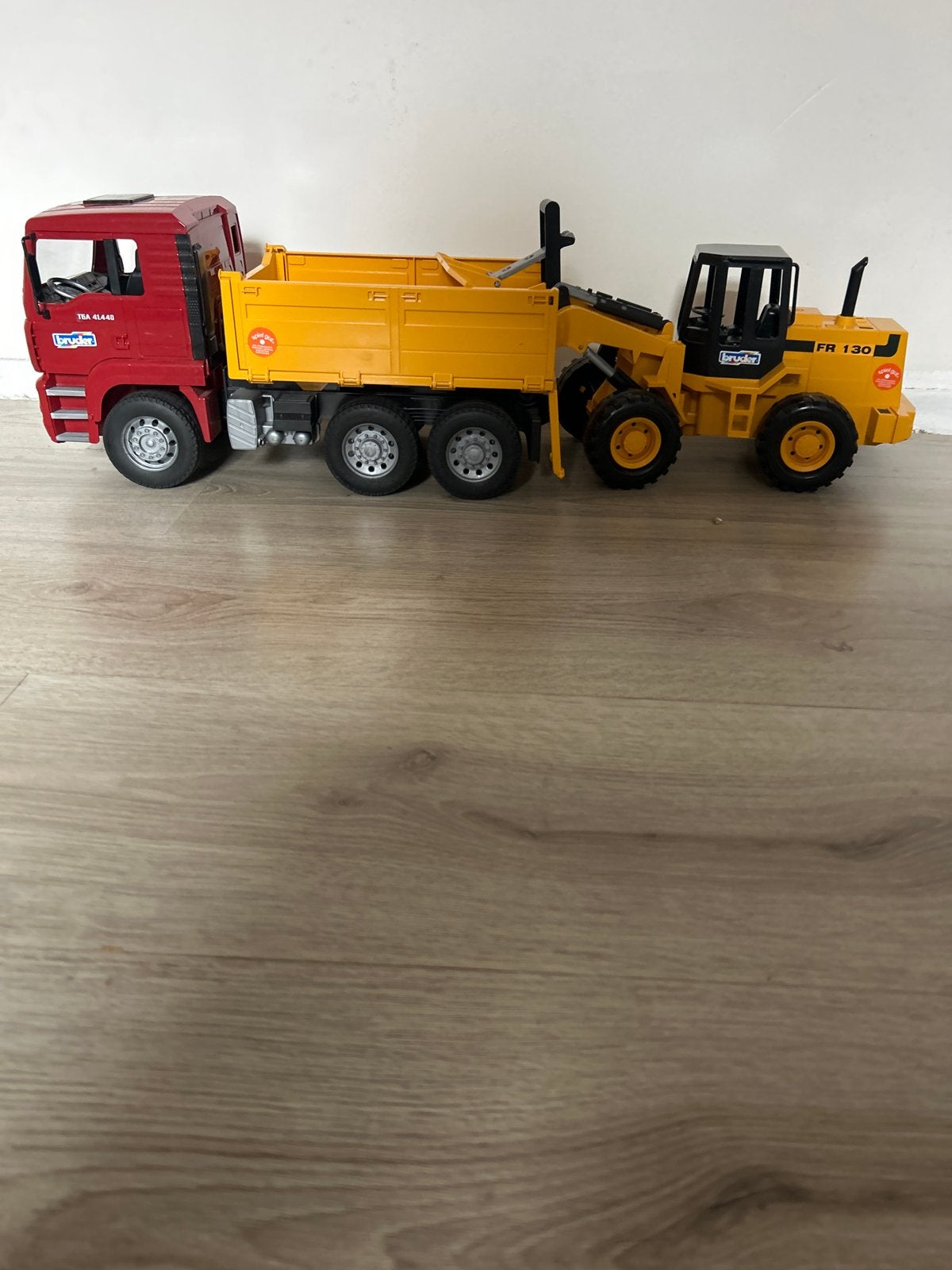 Bruder MAN Vrachtwagen met FR 130 Wiellader, Ophalen of Verzenden, Zo goed als nieuw