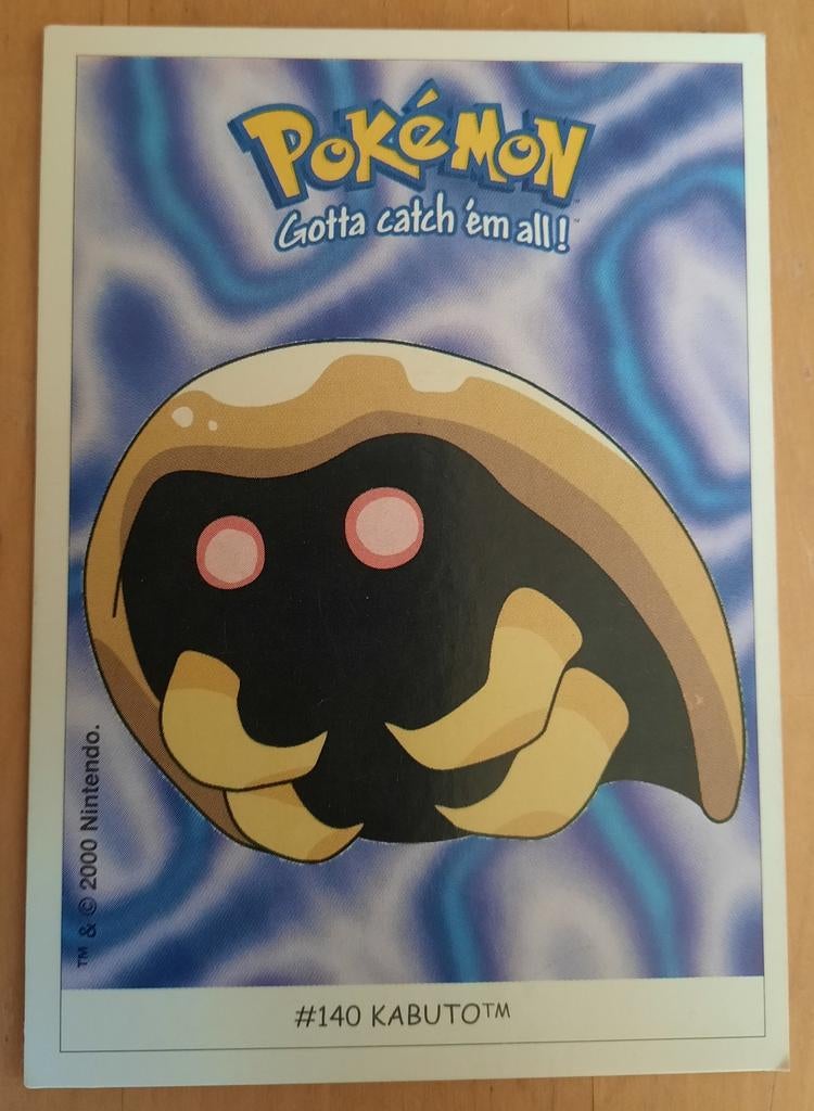 Pokémon Kabuto #140 Plaatje - Dunkin Boomer, Ophalen of Verzenden, Gebruikt