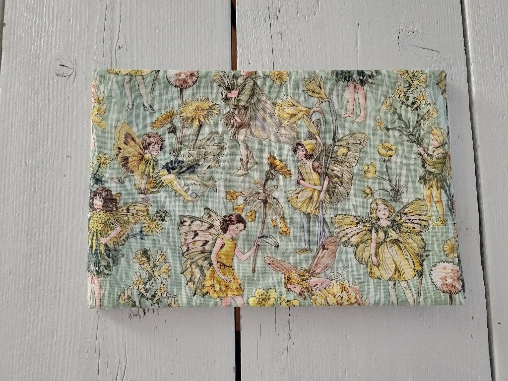 Prachtige quiltstof Sunshine Fairies, Flower Fairies, Meerkleurig, Nieuw, Ophalen of Verzenden, 30 tot 120 cm