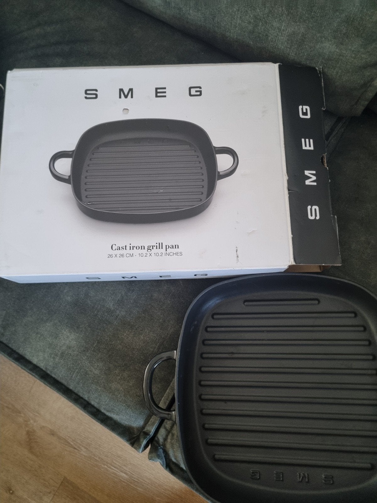 Smeg Gietijzeren Grillpan - 26x26 cm nieuw, Witgoed en Apparatuur, Onderdelen en Toebehoren, Ophalen of Verzenden, Nieuw