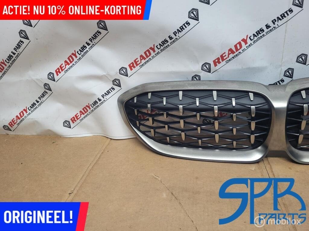 Grille BMW 3-serie G20 G21 M340I GRILL NIEREN CHROOM DIAMOND, Gebruikt, Ophalen of Verzenden, BMW, BMW
