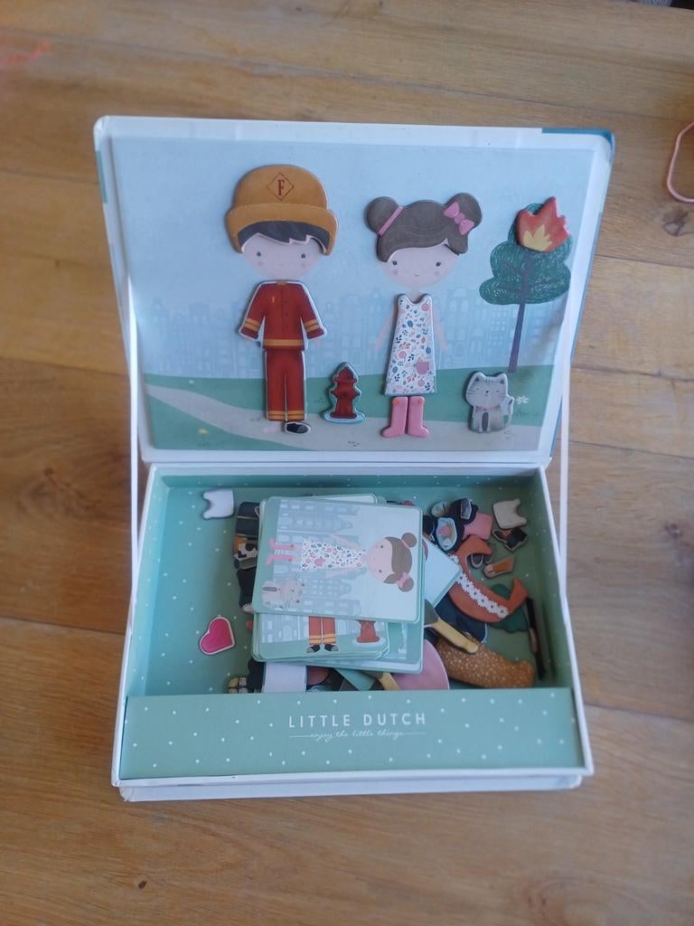 Little Dutch Magnetisch Speelbord - Jim & Rosa, Ophalen of Verzenden, Zo goed als nieuw, Knutselen