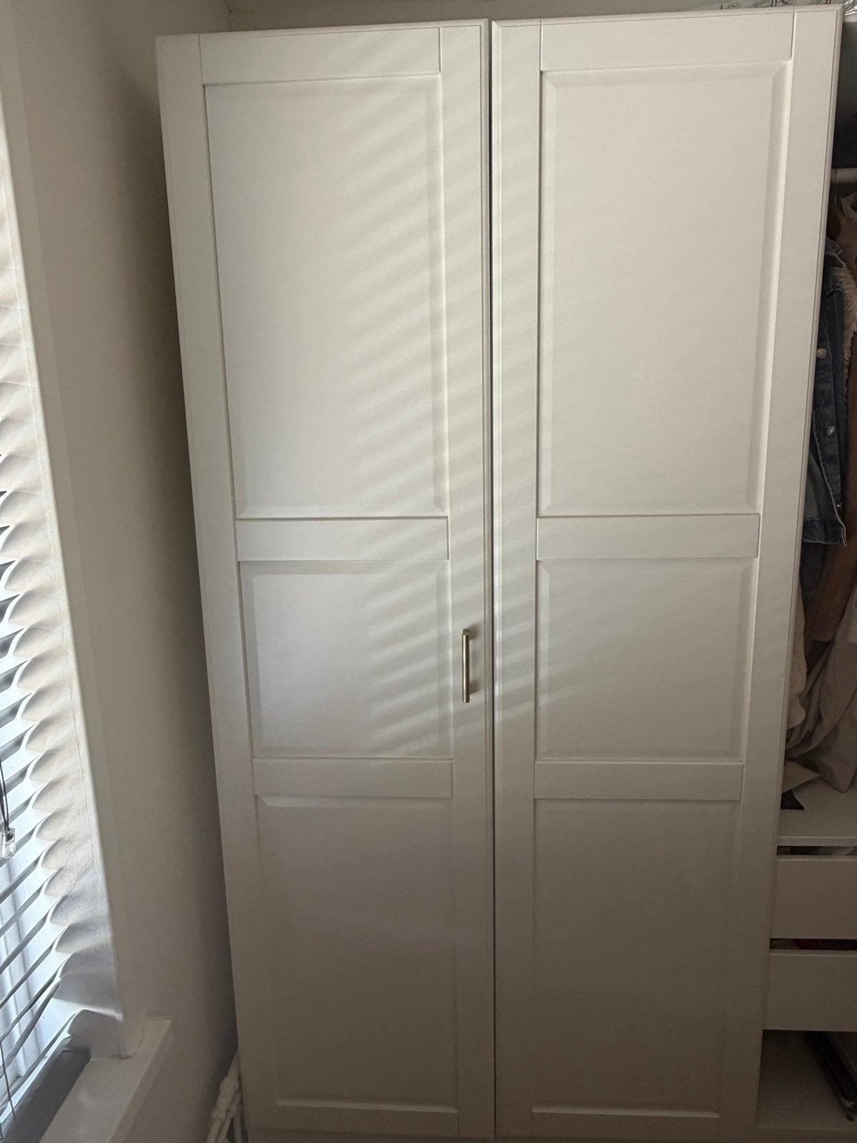 Witte kastdeuren (2 stuks) IKEA TYSSEDAL, Huis en Inrichting, Ophalen, Gebruikt, 50 tot 100 cm, Minder dan 25 cm