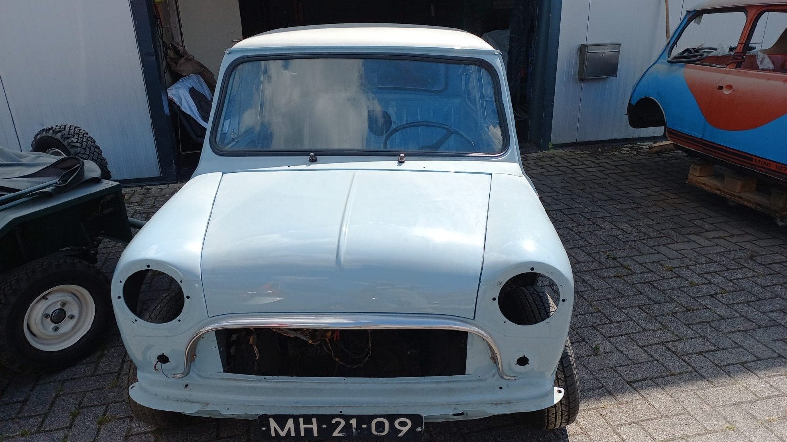 Austin Seven 997 mini Cooper mk1 1963  (Groen orgineel), Auto's, 997 cc, 4 cilinders, Origineel Nederlands, Handgeschakeld