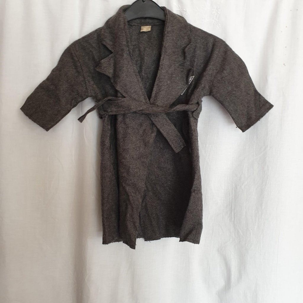 Stoere grijze 80% wollen mantel mt 86/92 merk FRNKY'S, Kinderen en Baby's, Meisje, ., Ophalen of Verzenden, Zo goed als nieuw