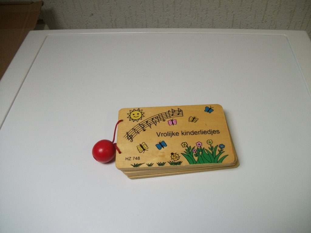 Hout boekje HZ748, Kinderen en Baby's, Speelgoed | Houten speelgoed, Ophalen of Verzenden, Gebruikt
