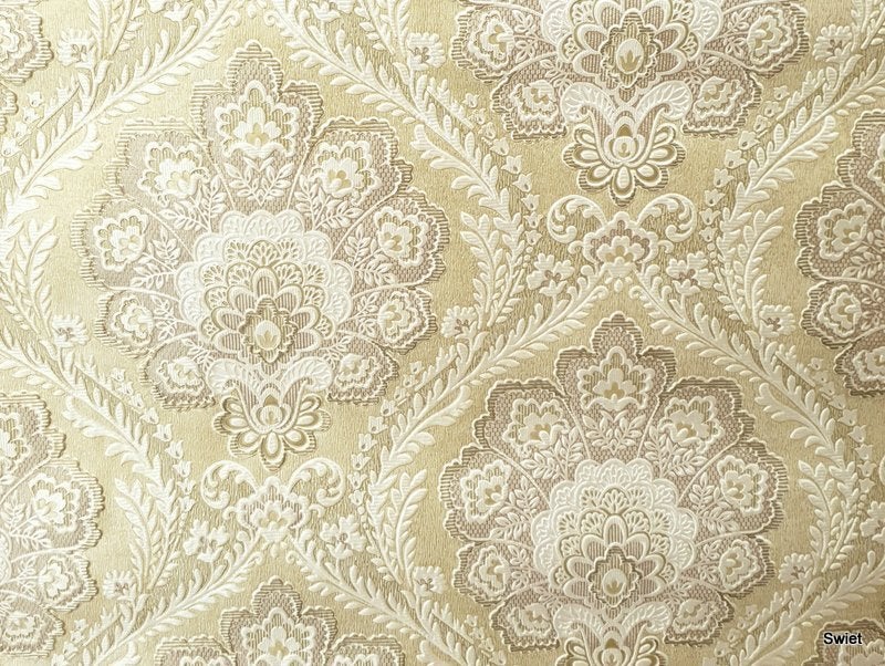13108 oud klassiek barok behang in zachte beigetinten swiet, Verzenden, Beige