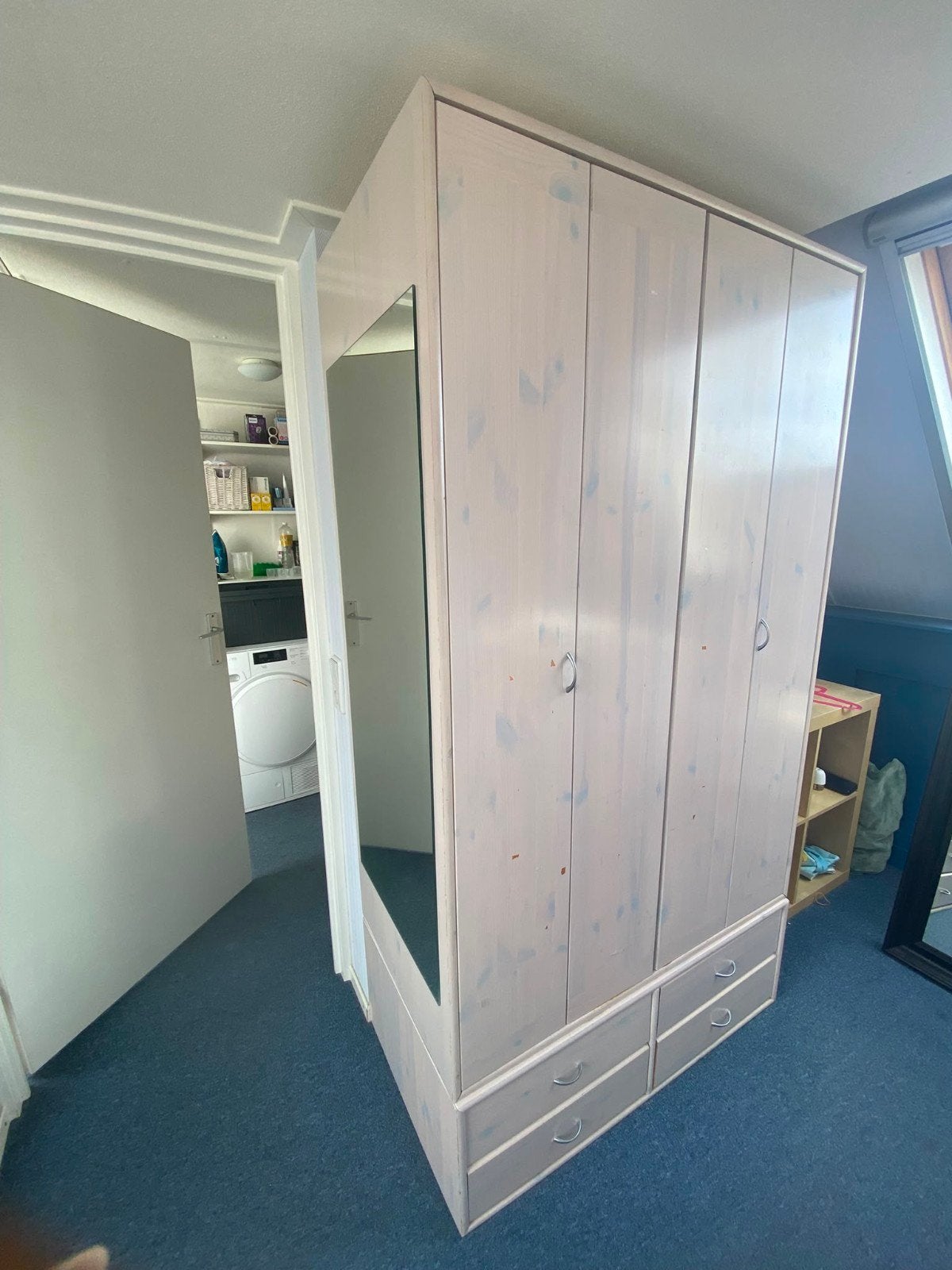 Flexa Kledingkast met Laden en Hangruimte, Ophalen, Gebruikt, 100 tot 150 cm, Met lade(s)