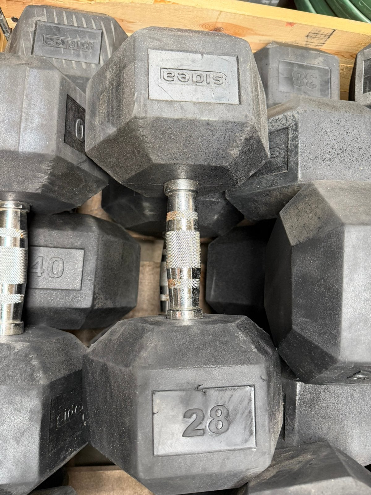 Sidea Hexa Dumbells 22kg t/m 40kg, Ophalen, Gebruikt, Dumbbell